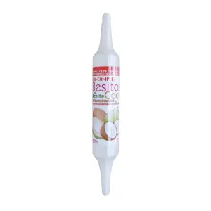 12 Ampoules,Biocomplex Besitos Coconut Oil - Ultra-Intensive Conditioner - Hydrating and Shiny Effect