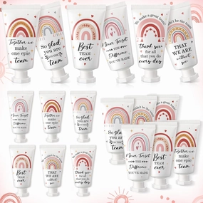 12 Pack Cna Week Gifts Bulk Employee Appreciation Hand Cream Inspirational Team Gifts Boho Rainbow Cna Week Staff Graduation Gift Travel Size Bulk for Teacher Employees Coworkers Women