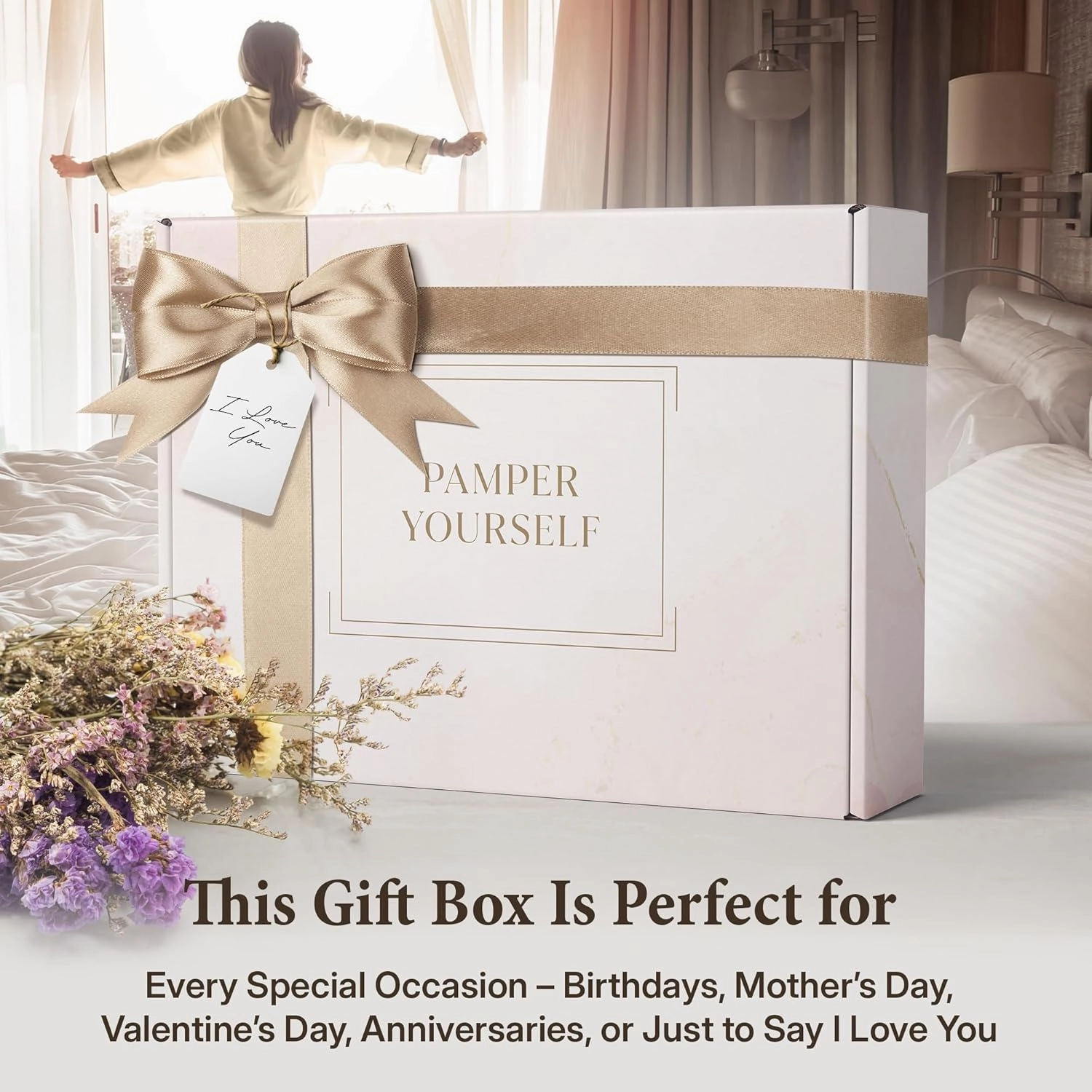 17-Piece Luxury Gift Set with Robe | Complete White Tea & Coconut Bath Collection | Self-Care Kit with Bath Bombs, Face Masks & Hair Care | Bridesmaid, Mom, Wife, Grandma or Loved Ones