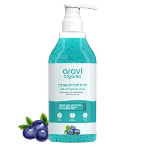 2% Salicylic Acid Exfoliating Body Wash with Niacinamide & Blueberry - Prevents Body Acne, Dead Cells, Deep Cleanses & Odor Defense - All Skin Types - SLS & Paraben Free - 300 ml
