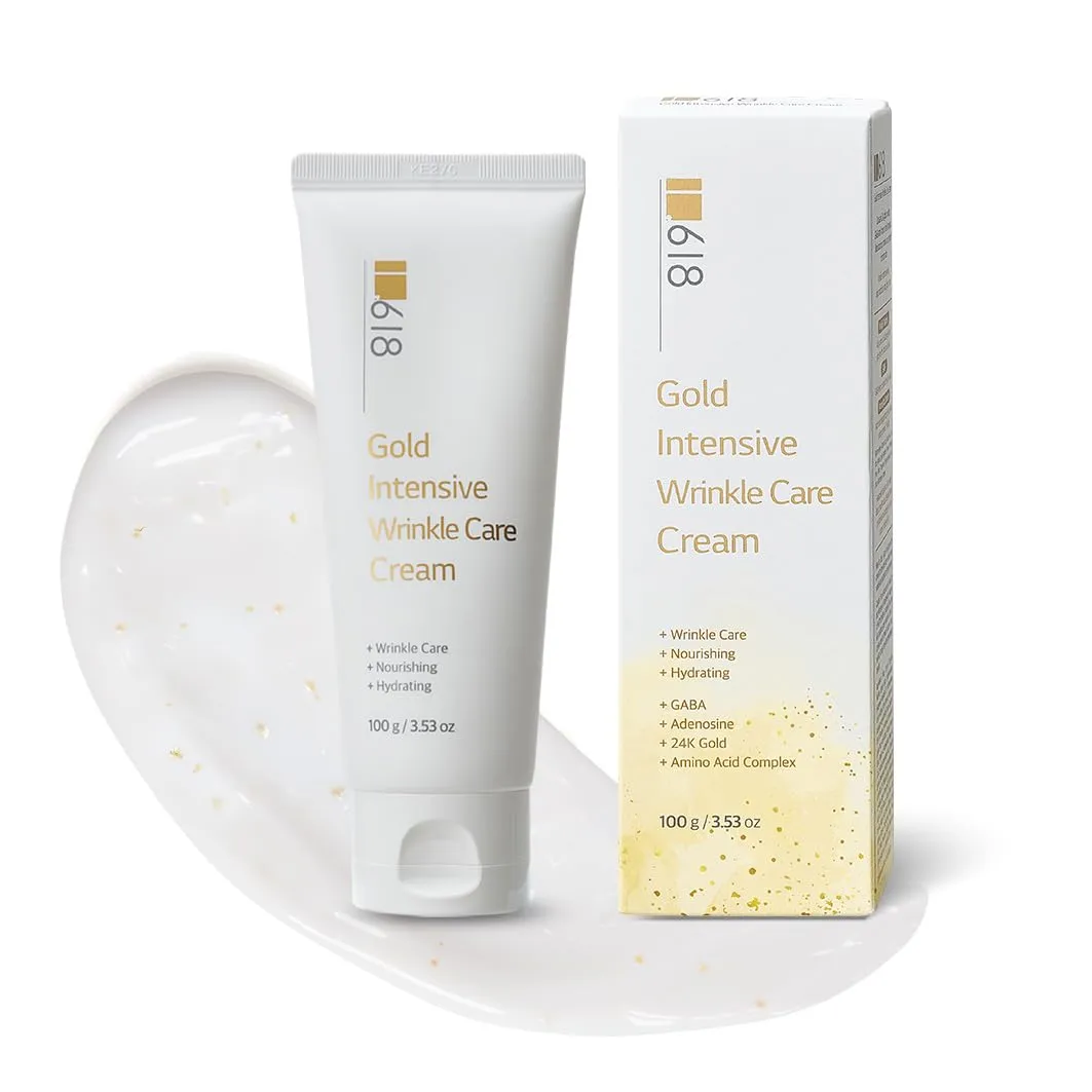 24K Gold Wrinkle Care Cream - Deep Moisture, Anti-Aging, Day & Night Solution | 3.52oz | K-Beauty