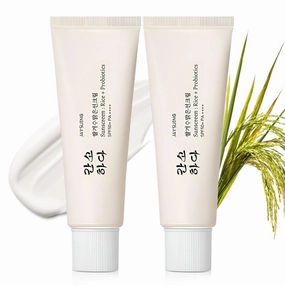 2PCS Relief Sun Organic Sunscreen SPF50 ,Rice and Probiotics PA    Korean Cream Care | Korean Skin for All Skin Types | UV Defens Nourishing Skin Protection
