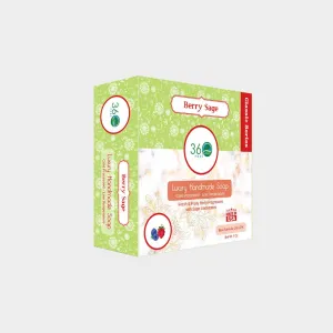 360Feel Berry Sage Soap - Handcrafted Castile Soap Bar with Soothing Scent - Handmade with Essential Oil - Suitable Gift for Anniversaries, Weddings, and Holiday Stockings - Rich Lather (Pack of 2)