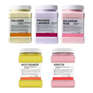 5-Pack Mascarillas Faciales Set – Face Peel Mask, Peeling Gel, Hydration Face Mask, Facial Masks for Women Skin Care, Esthetician Essentials