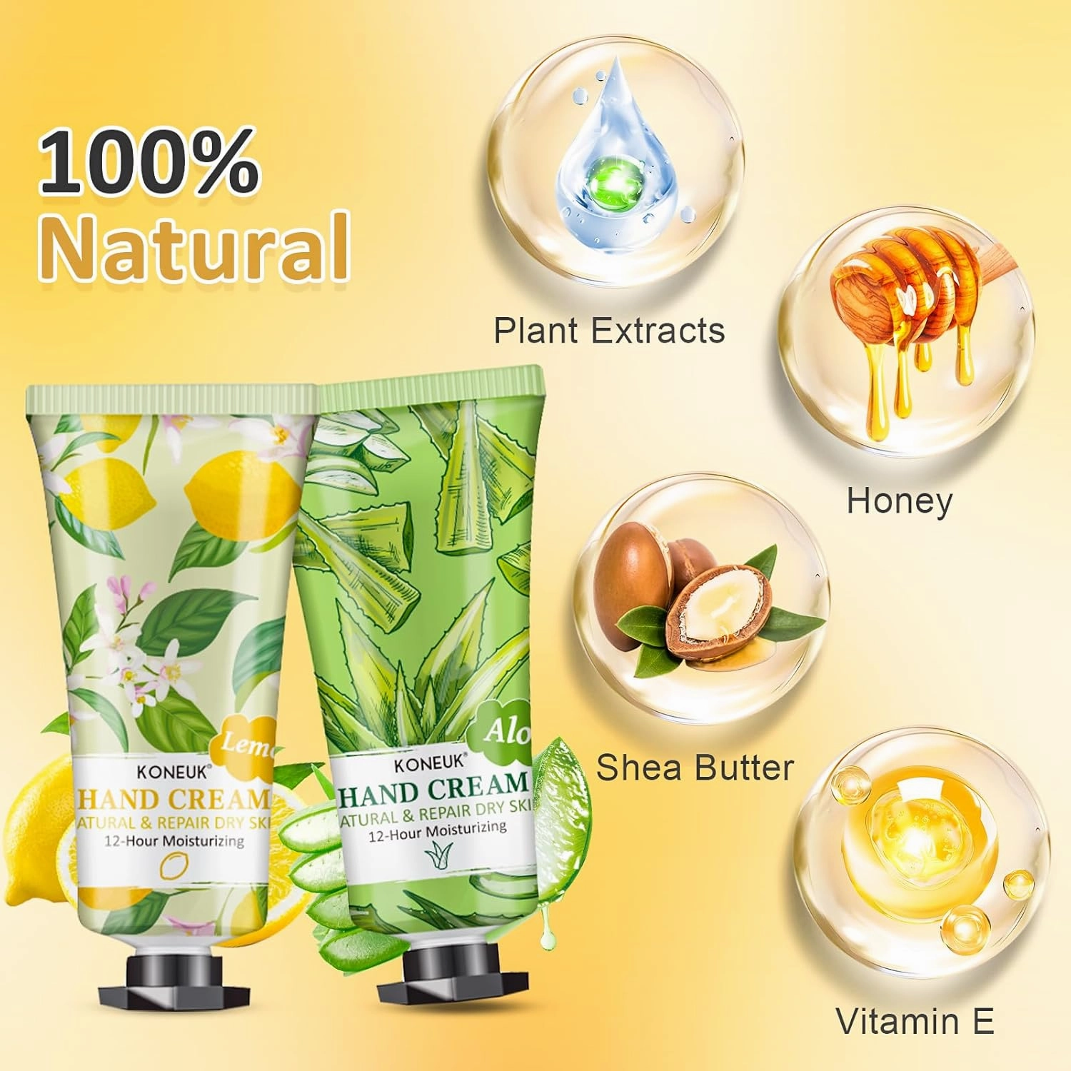 64 Pack Moisturizing Hand Cream Set For Women, Fathers Day Gifts for Dad, Bulk Hand Lotion Travel Size for Dry Cracked Hands, Mini Hand Cream for Thank You Gifts and Small Gifts for Women