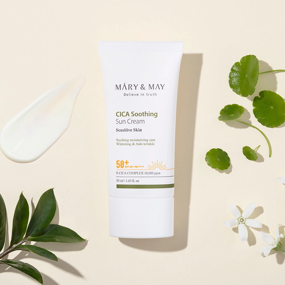 [MARY & MAY] Vegan CICA Soothing Sun Cream SPF50  PA     50ml