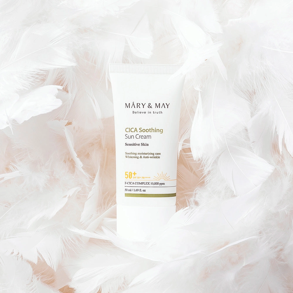 [MARY & MAY] Vegan CICA Soothing Sun Cream SPF50  PA     50ml