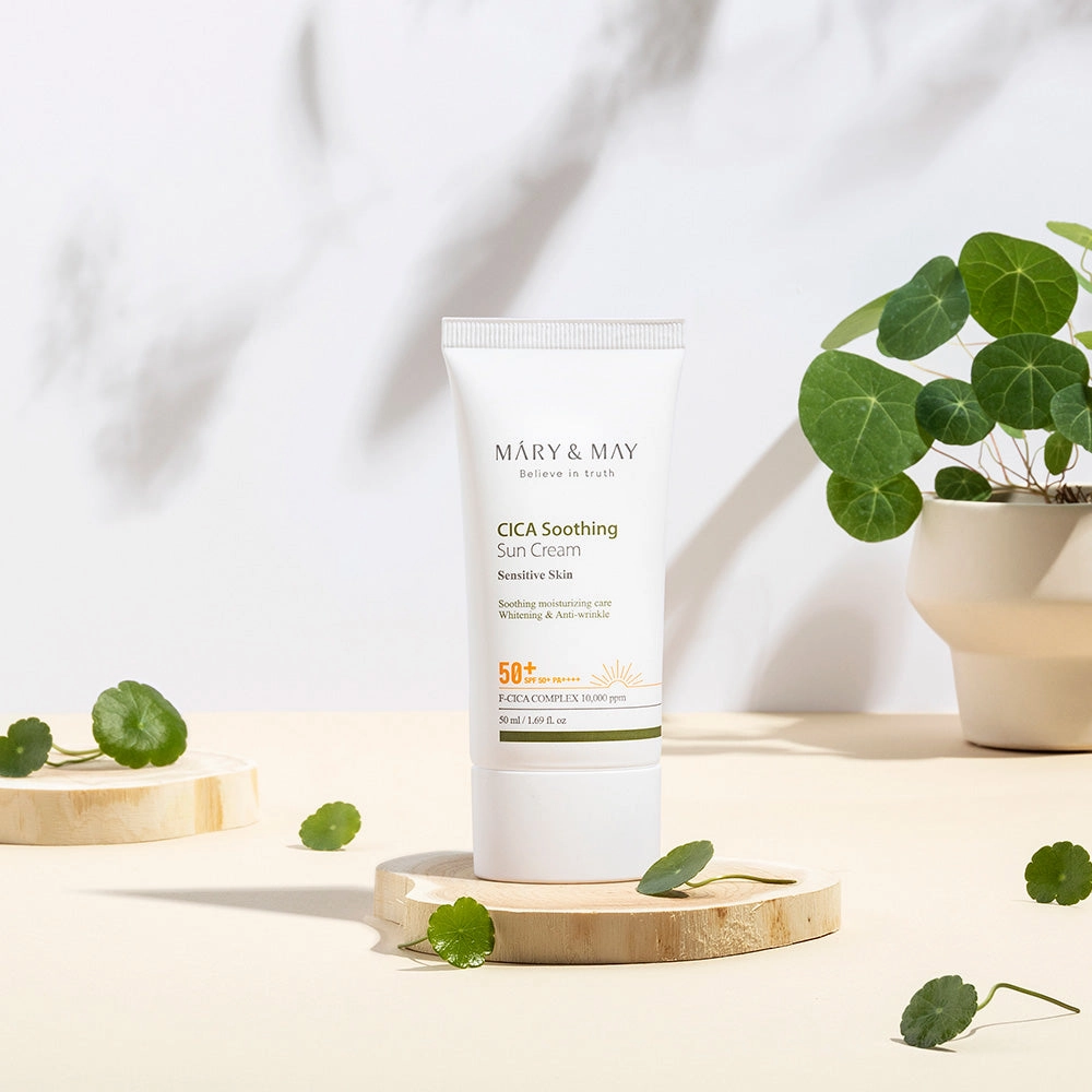 [MARY & MAY] Vegan CICA Soothing Sun Cream SPF50  PA     50ml