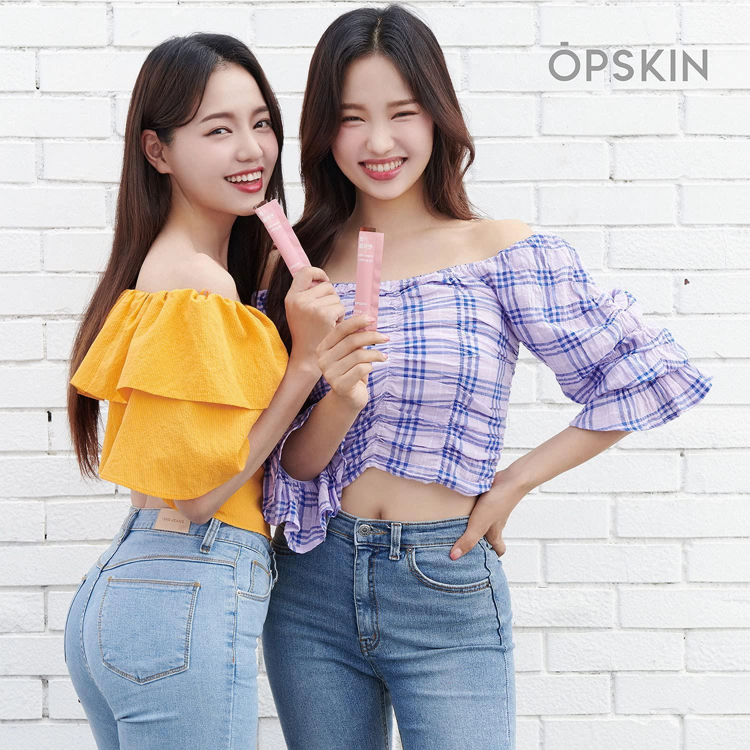 [OPSKIN]Teen Collagen - Grape Fruit Flavored Collagen Gummy Easiest Eating Collagen Supplements for Beauty Skin and Hair with Vitamin C, 14 Pieces