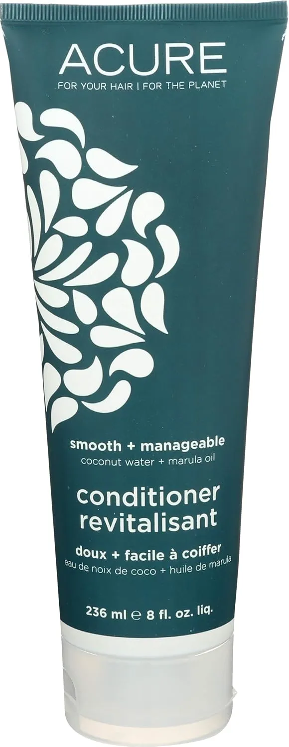 Acure Smooth And Manageable Coconut Conditioner, 8 Fluid Ounce