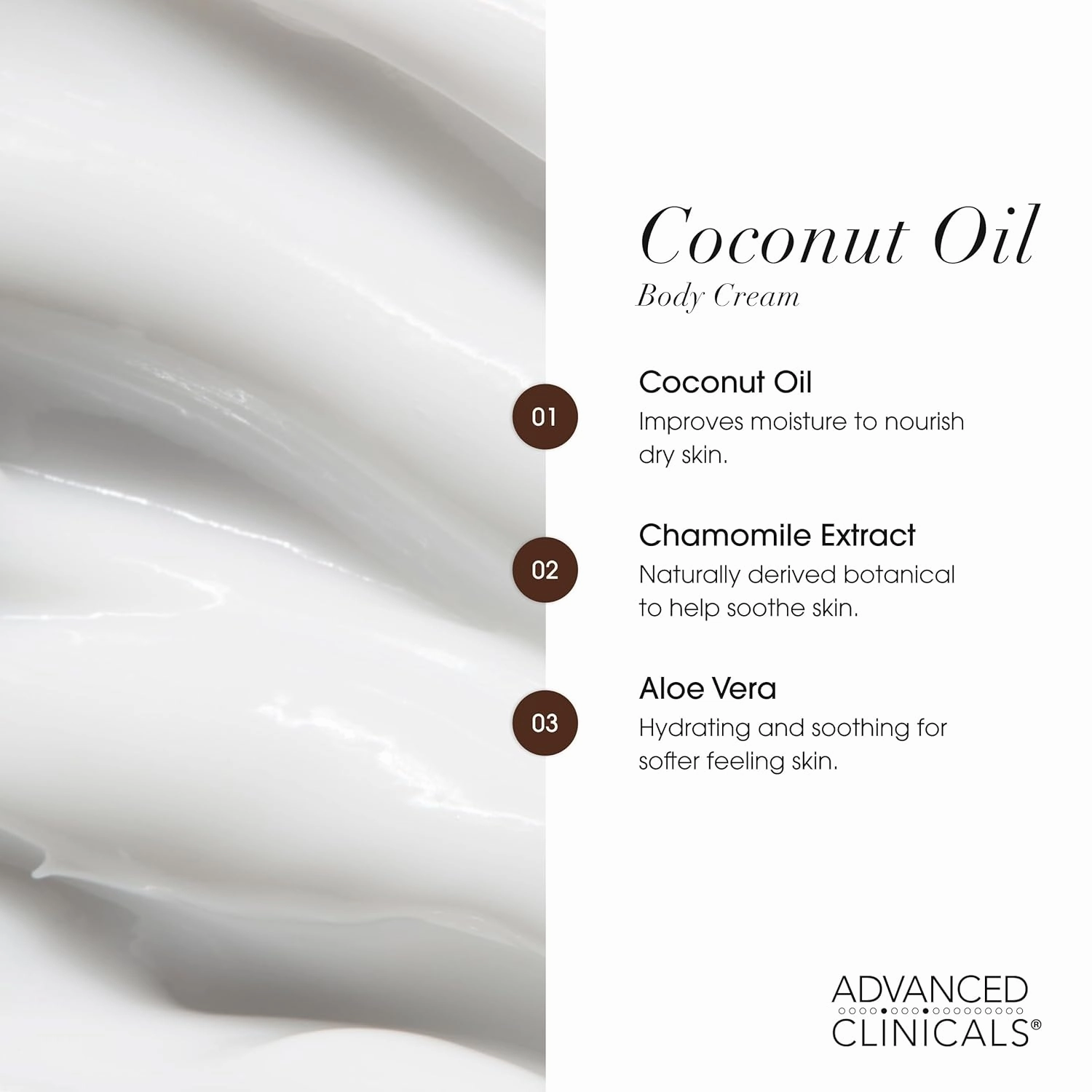 Advanced Clinicals Unscented Retinol Body Lotion & Face Moisturizer   Coconut Oil Body Cream For Women & Men | 2PC Skincare Set Helps Reduce Appearance Of Crepey Skin   Irritated Dry Skin, 2pc Set
