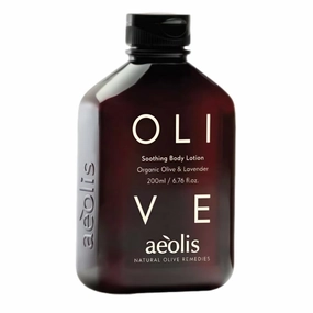 Aeolis Body Lotion - Hydrates and Nourishes the Hands, Face and Body - Absorbs Quickly - Uses Olive & Lavender - 6.8 Fl Oz
