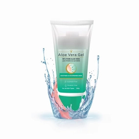 Aero Aloe Vera Gel For Face | 150g | Moisturizer For Face With 99% Pure Natural AloeVera, Vitamin E & Glycerin For Hydrating Skin, Body & Hair | No Parabens, No Sulphates
