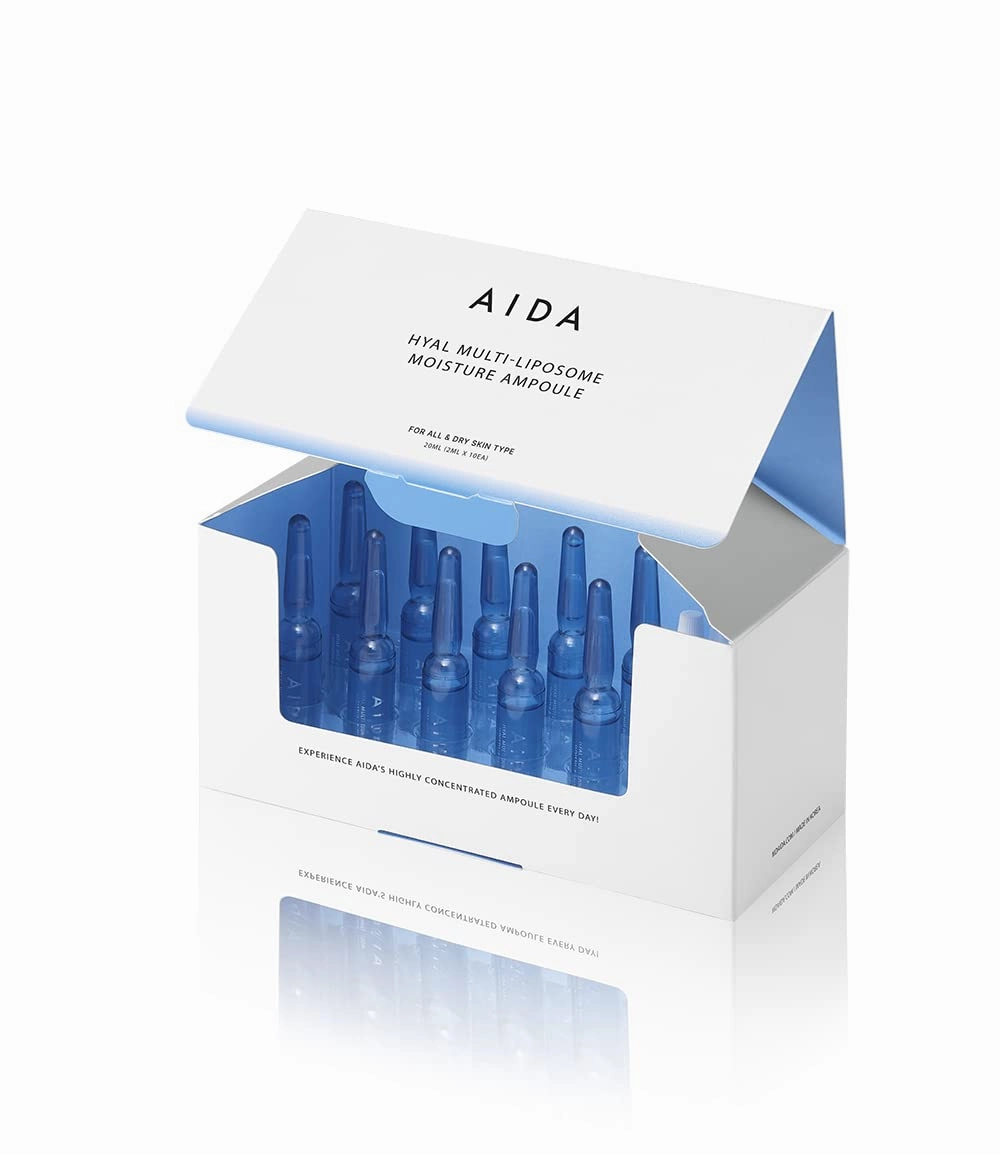 AIDA Hyal Multi Liposome Moisture Ampoule 2ml*10ea, Hyaluronic acid, Liposome, glycerin, Niacinamide