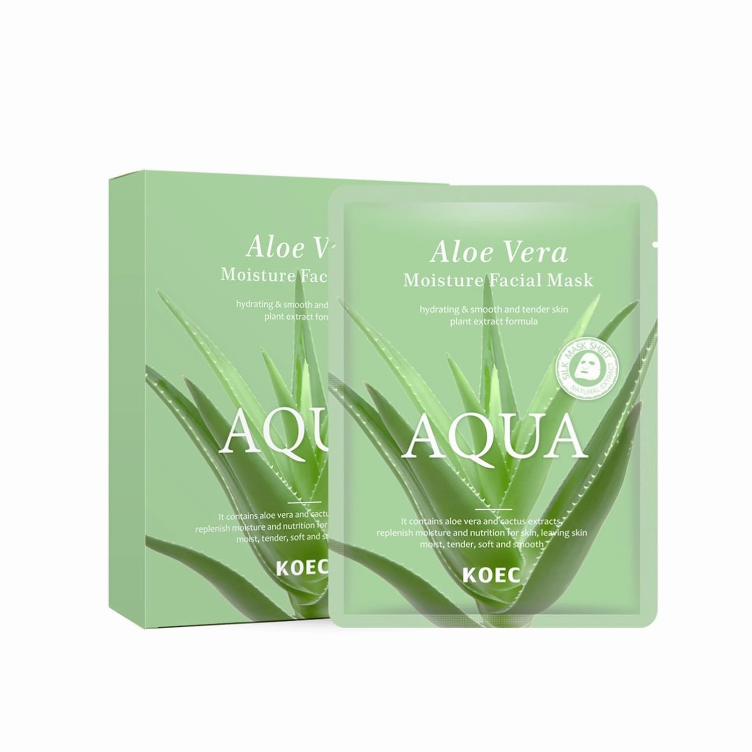 Aislor Aloe Soothing Mask Lightweight Hydrating Gel Mask Overnight Moisturizing Face Mask to Shrink Pores Improve Skin Elasticity Cooling Hydration Facial Treatment Green One Size