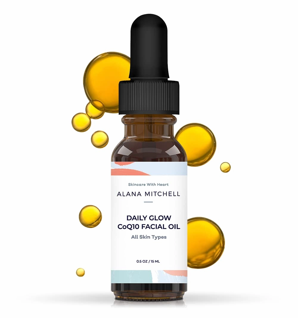 Alana Mitchell Daily Glow CoQ10 Facial Oil Radiant, Anti-Aging, Moisturizing, Nourishing