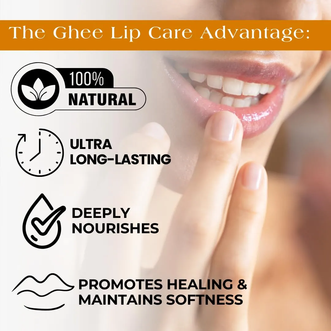 All Natural Lip Balm For Very Dry Lips | Hydrating & Moisturizing Lip Balm with Shea Butter, Ghee, Jojoba Oil, Coconut Oil | Chapped Lips & After Sun Care | BioSerene (4.5 gms/tube, French Vanilla)