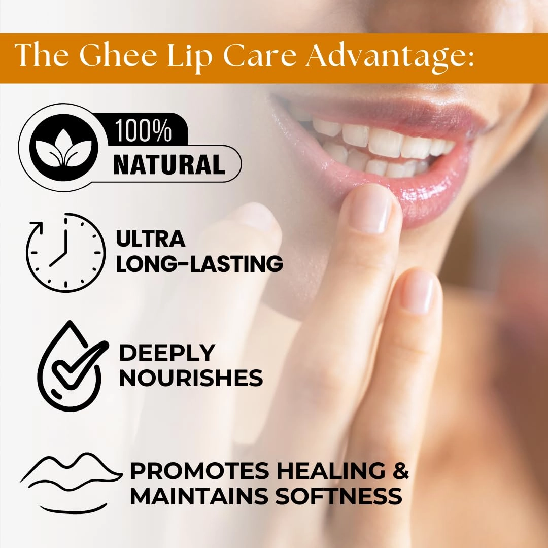 All Natural Lip Balm For Very Dry Lips | Hydrating & Moisturizing Lip Balm with Shea Butter, Ghee, Jojoba Oil, Coconut Oil | Chapped Lips & After Sun Care | BioSerene (4.5 gms/tube, Mixed Berry)