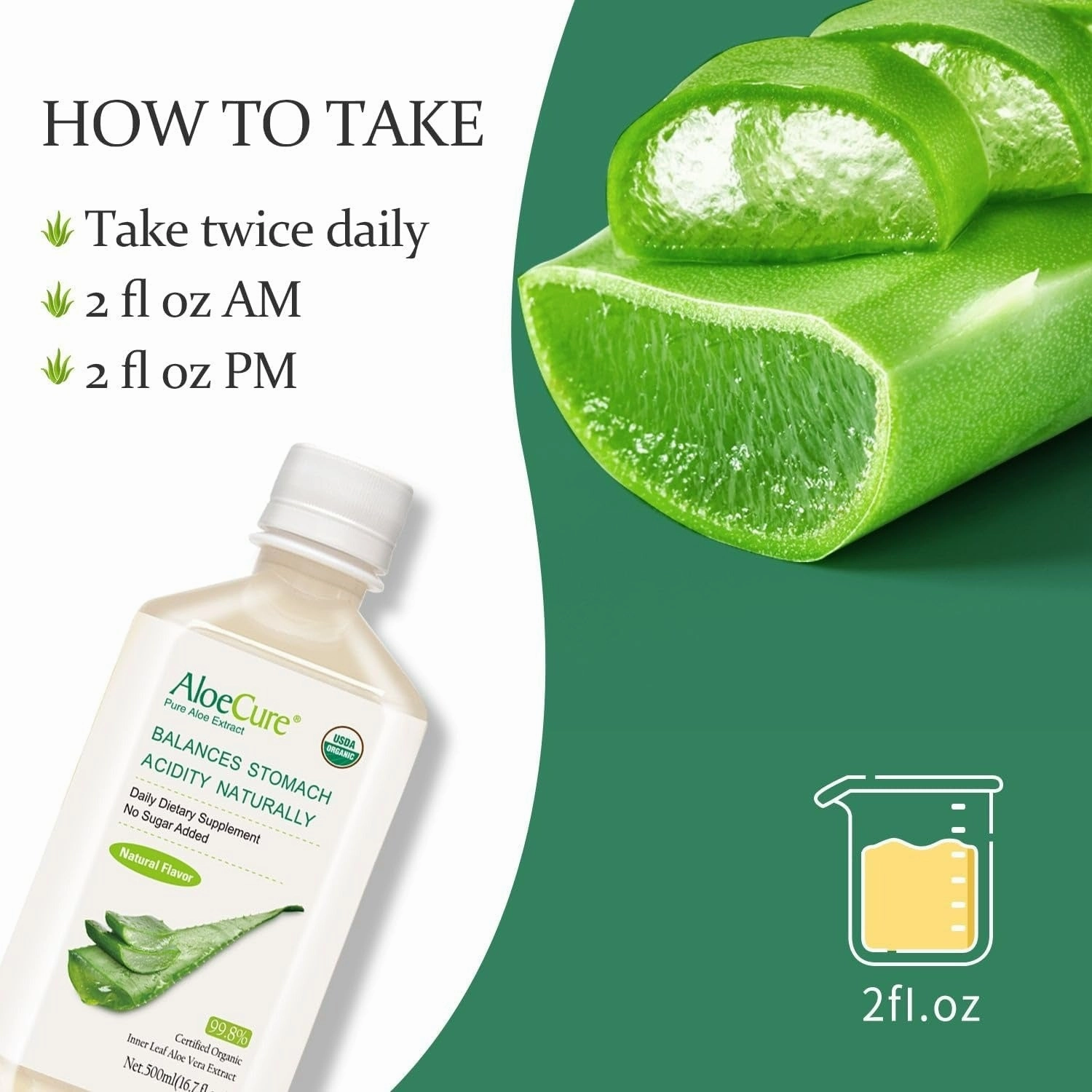 ALODERMA Aloe Cura Pure Aloe Extract Aloe Vera Juice,500ml