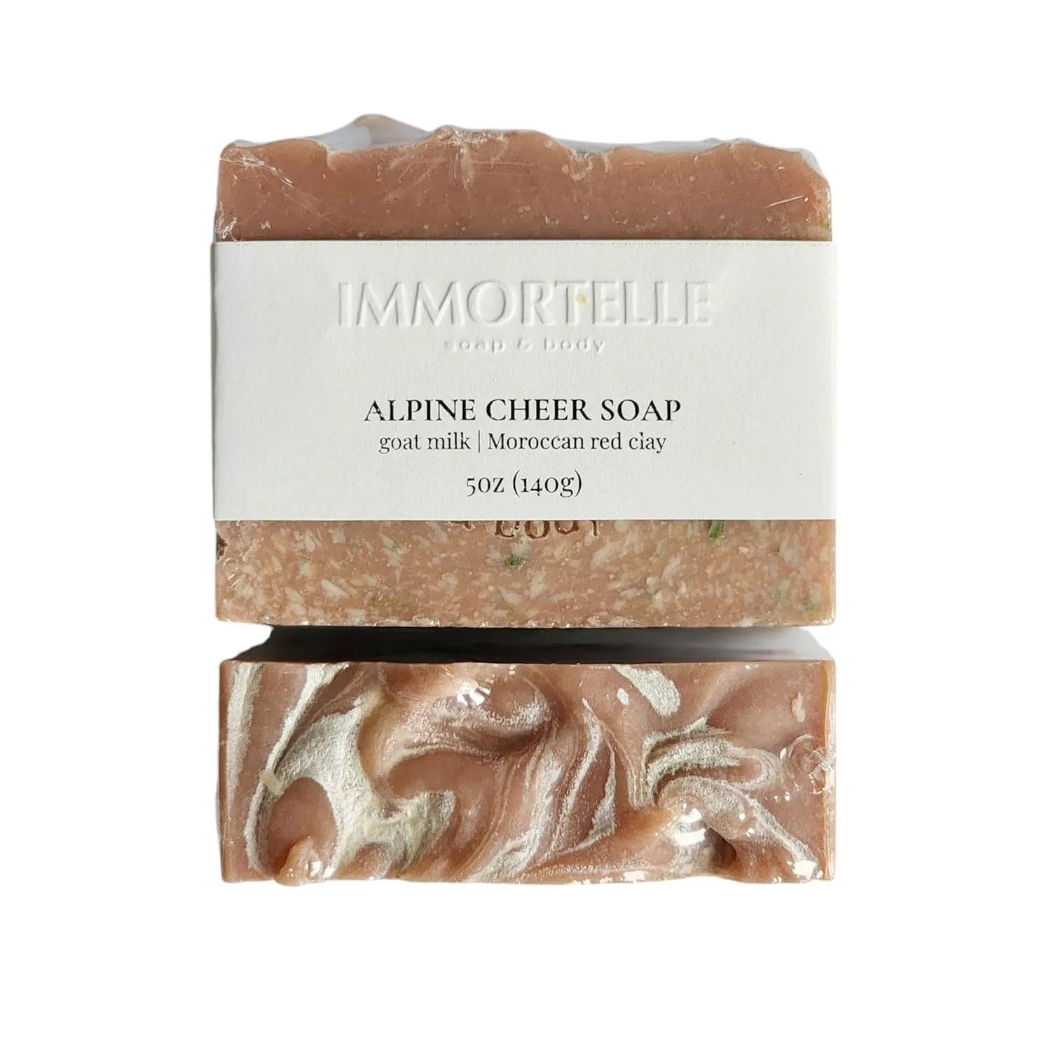 Alpine Cheer Body Soap/coconut milk/Shea butter / 5oz / handmade/housewarming/clay/moisturizing/all skin types/vegan/all natural