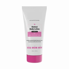 Anti-Aging Body Lotion with 4% Retinol, Niacinamide & Zemea | Skin Brightening Lotion | Body Lotion for Dry & Oily Skin | Fights Visible Signs Of Aging | Nourshes Skin 200ml