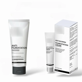 Anti Pigmentation Face Wash (100ml) with Blemishes & Pigmentation Face Cream (15ml) Combo Set For Women's & Men For All Skin Types