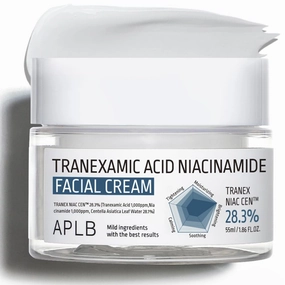 APLB Tranexamic Acid Niacinamide Facial Cream | TRANEX NIAC CEN™ 28.3% 1.86 FL.OZ/Korean Skincare, Moisturizing, Blemish care, Helps with skin discoloration