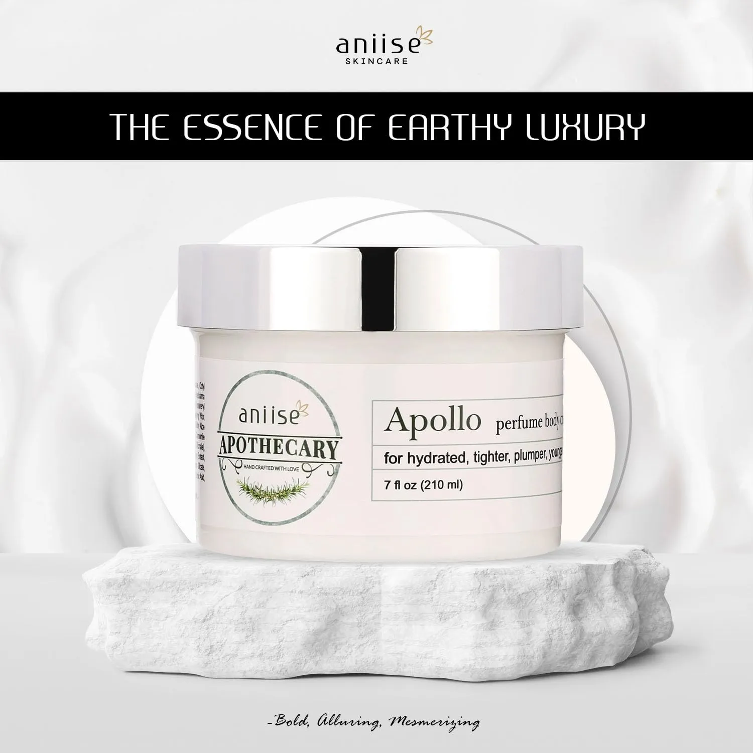 Apothecary Perfume Body Cream | Apollo- inspired by B Rouge 540 | Natural Moisturizing Skin Care Cream for Fragrant, Hydrated, Tighter, Plumper, Youthful Skin | 7 fl oz (210 ml)