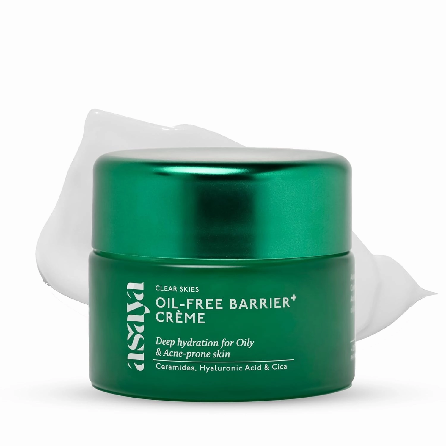 Asa.ya Barrier  Oil-Free Moisturizer | Niacinamide, Hyaluronic Acid & Ceramides | With Dendriclear™ for Acne-Prone Skin | Fights Active Acne & Prevents Breakouts | 50g