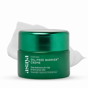 Asa.ya Barrier  Oil-Free Moisturizer | Niacinamide, Hyaluronic Acid & Ceramides | With Dendriclear™ for Acne-Prone Skin | Fights Active Acne & Prevents Breakouts | 50g