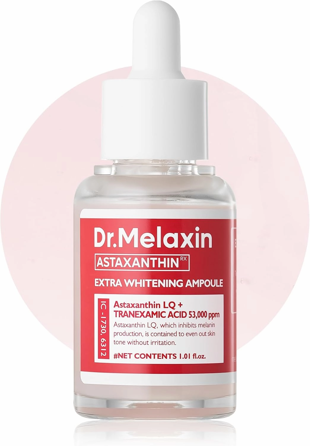 Astaxanthin Ampoule for Brightening Skin, Freckle Care, Korean Skincare, 1.01 fl oz (30ml)