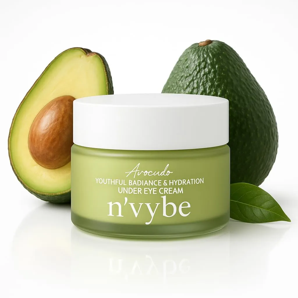 Avocado Under Eye Cream for Women & Men 30 Gm | Reduces Dark Circles, Fine Lines and Wrinkles | Dark circles Removal Cream With Niacinamide, Hyaluronic acid and Almond oil