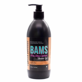 BAMS Vanilla Coconut Shower Gel | Nourishing Hydration for a Sumptuous Shower Experience | Suitable for All Skin Types | Body Wash for Men and Women | 400ml