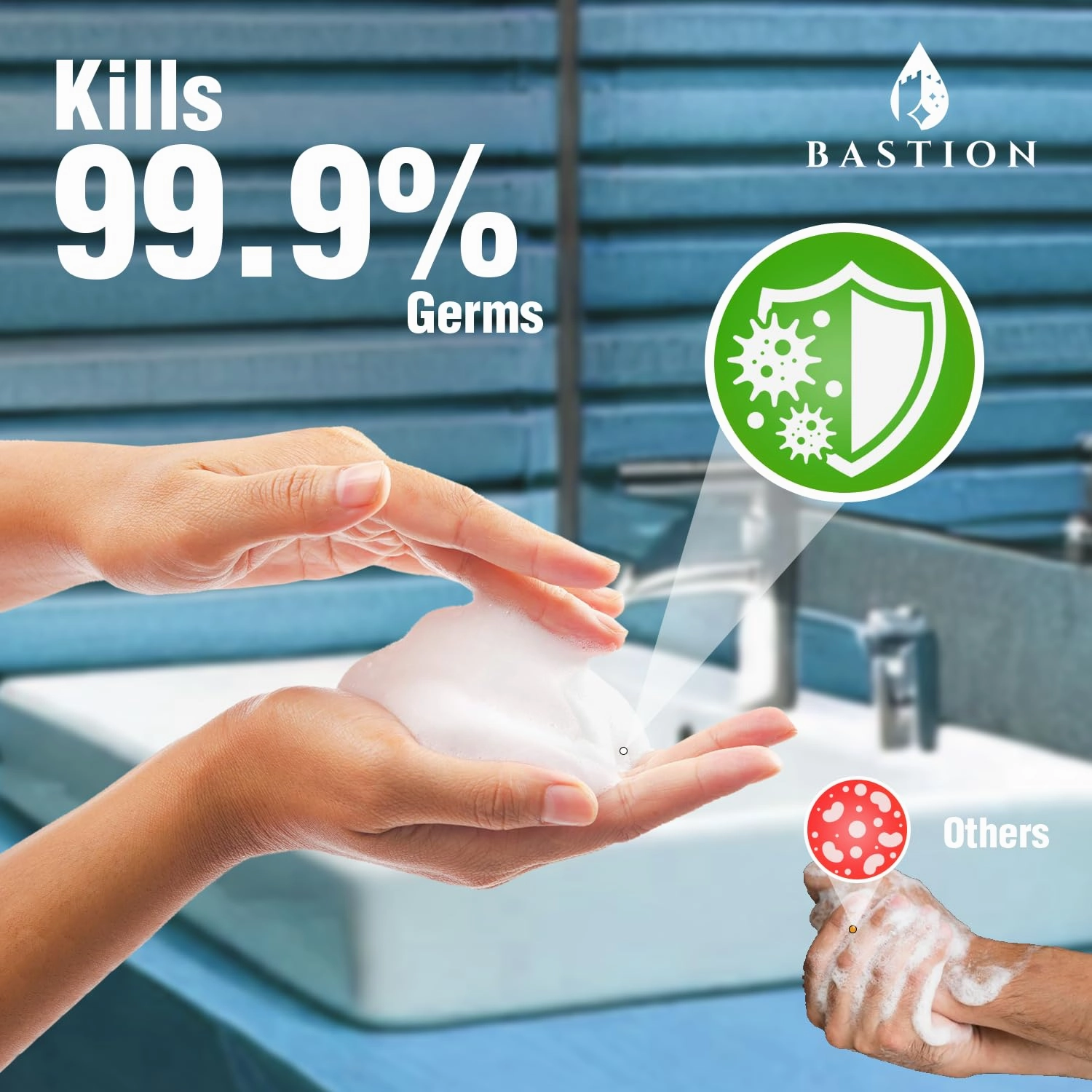 Bastion Antibacterial Foaming Hand Soap - Coconut Dream Hand Wash - Bulk Refill Jug. Coconut Dream Scented. Non-toxic. Made in the USA.(Foaming Dispenser Required) (6) 1/2 Gallon (384 oz)