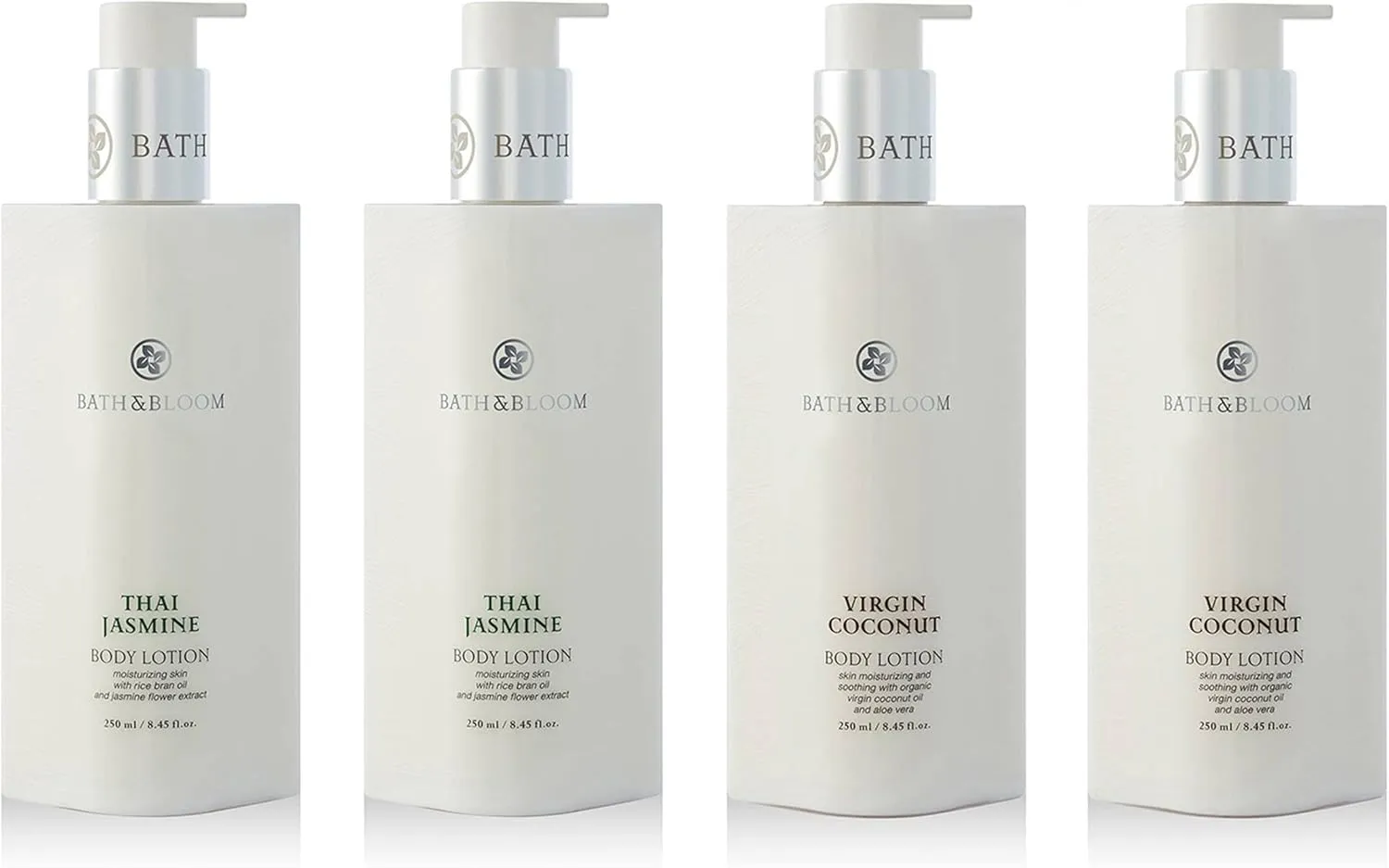 Bath and Bloom Jasmine and Virgin Coconut Body Lotion Set.