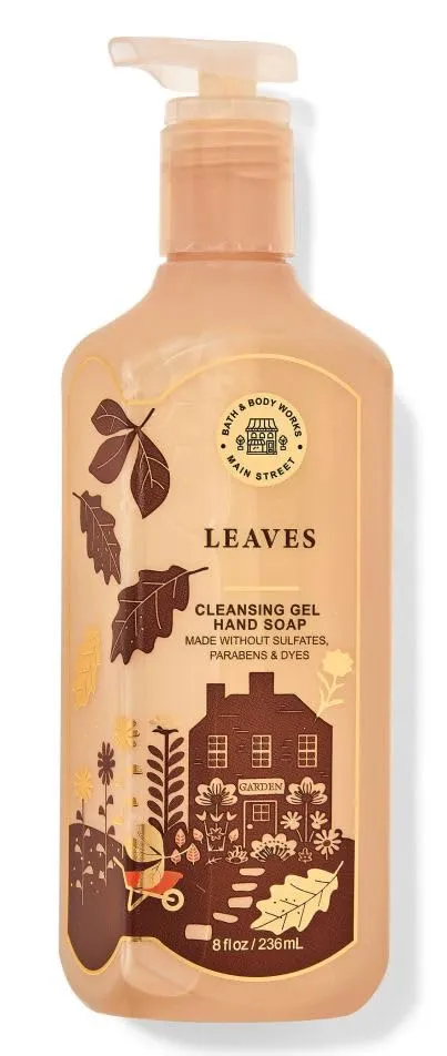 Bath and Body Leaves Cleansing Gel Hand Soap | 8 Fl Oz | Scented with Natural Essential Oils
