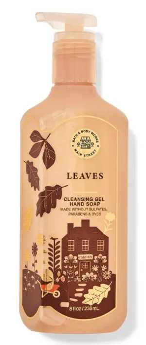Bath and Body Leaves Cleansing Gel Hand Soap | 8 Fl Oz | Scented with Natural Essential Oils