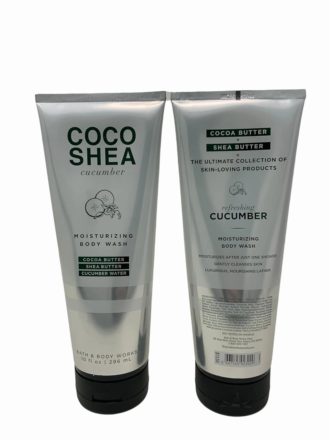 Bath and Body Works Coco Shea Coconut Moisturizing Body Wash 10 oz (Cucumber)