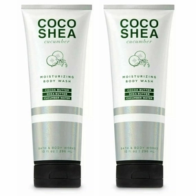 Bath and Body Works Gift Set of 2 - 10 Fl Oz Moisturizing Body Wash - (Coco Shea Cucumber)