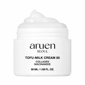 Bean Essence Tofu Milk Jelly Cream - 80% Fermented Soy Milk   Collagen   Niacinamide - Korean Glass Skin Moisturizer - Slime Bouncy Texture - Fragrance-Free & Vegan (1.69 fl.oz)