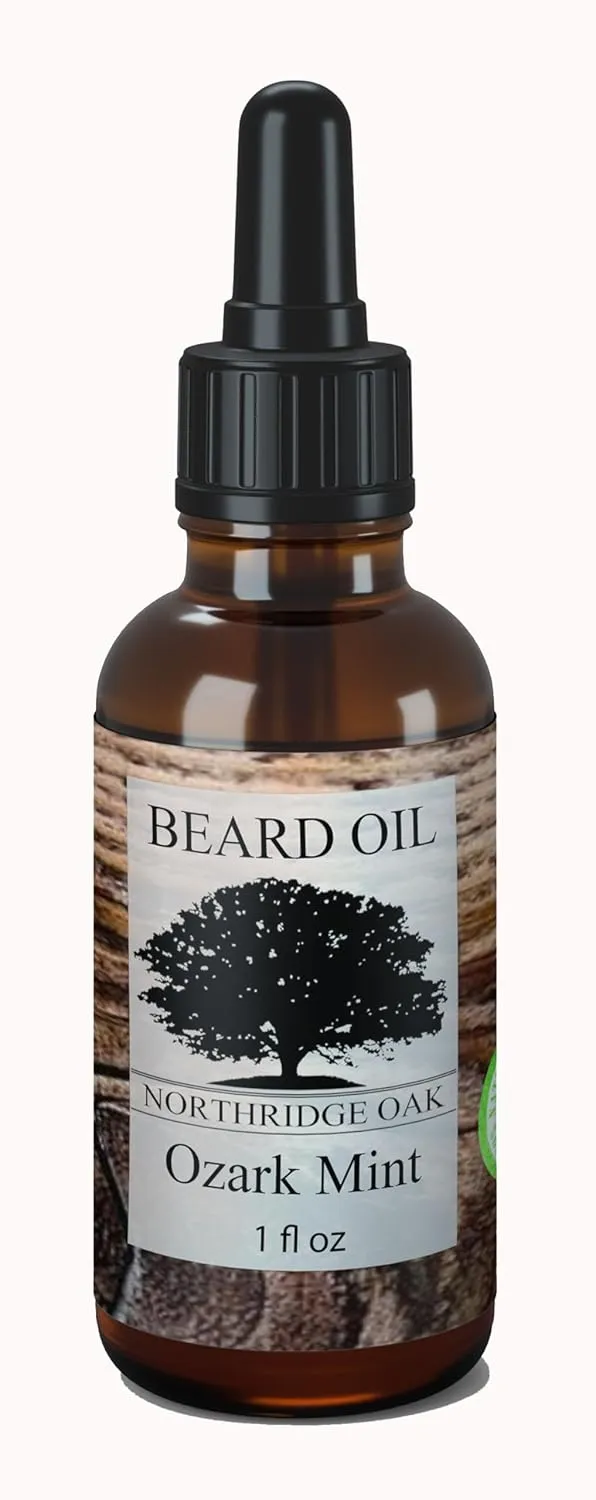 Beard Oil - Ozark Mint - 1 fl oz - 100% Natural Beard Oil