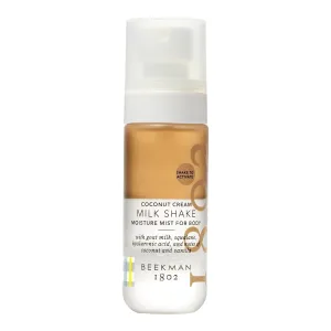 Beekman 1802 Coconut Cream Milk Shake - Body Mist - 2.0 fl. oz - with Hyaluronic Acid & Jojoba Oil - Instantly Moisturizes, Hydrates & Softens - Good for Sensitive Skin - Cruelty Free