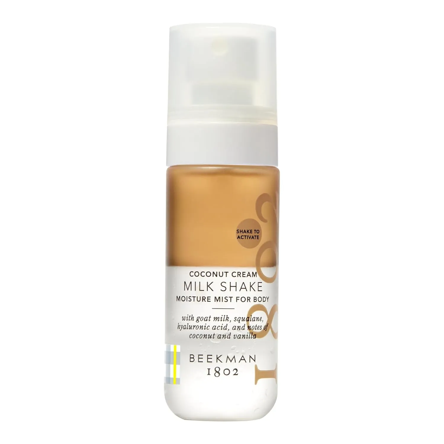 Beekman 1802 Coconut Cream Milk Shake - Body Mist - 2.0 fl. oz - with Hyaluronic Acid & Jojoba Oil - Instantly Moisturizes, Hydrates & Softens - Good for Sensitive Skin - Cruelty Free