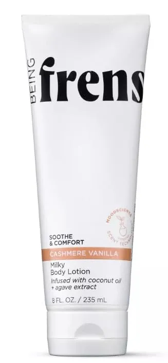 Being Frenshe Cashmere Vanilla Body Lotion, Hydrating with Coconut Oil for Dry Skin, 8 fl oz (pack of 1)