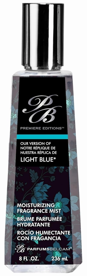 Belcam Bath Therapy Premiere Edition Version of Light Blue Moisturizing Mist, 8 Fluid Ounce