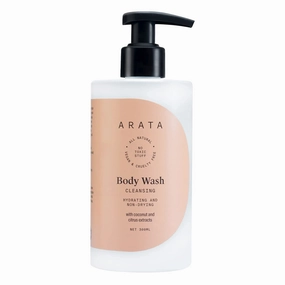 BETT Arata Natural Hydrating & Non-Drying Body Wash with Coconut & Citrus Extracts|| All Natural,Vegan & Cruelty Free || Used for Gentle Cleansing for Women & Men