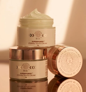 BiE'Superpowe'r - Eternal Youth Cream | Collagen Booster | Almond Oil, Stem Cells & Squalane | Brightening & Anti-Aging | Reduces Pigmentation & Dark Spots | Treats Wrinkles & Fine Lines | 20gm