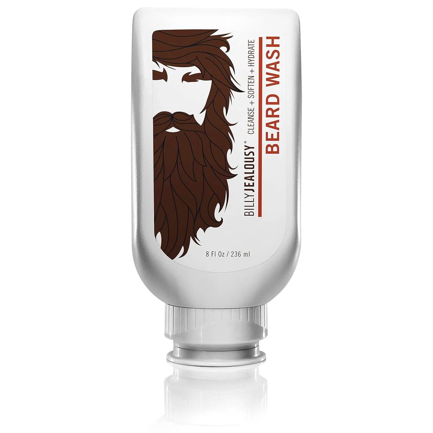 Billy Jealousy Beard Wash for Smooth, Manageable & Frizz-free Facial Hair, Beard Care Enriched with Hydrating Aloe & Strengthening & Conditioning Green Tea Extract