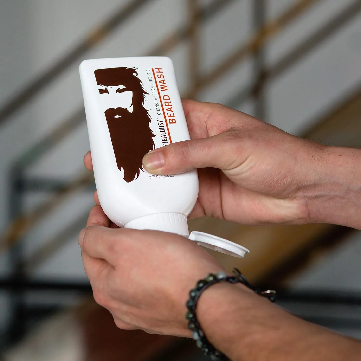 Billy Jealousy Beard Wash for Smooth, Manageable & Frizz-free Facial Hair, Beard Care Enriched with Hydrating Aloe & Strengthening & Conditioning Green Tea Extract