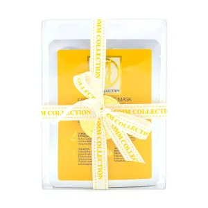 Bio-cellulose Coconut Gel Facial Masks- Skin Care (Pack of 4)- Firming, Moisturizing, Soothing & Lightening- Hydrating and Anti Aging with Hydrolyzed Marine Collagen & Flower Extracts.